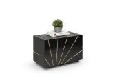 Oro Black Nightstand