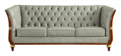 401 Grey Leather Sofa