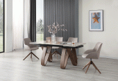 9086 Table with 1327 swivel Chairs