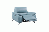 2934 Blue Chair w/ electric recliner